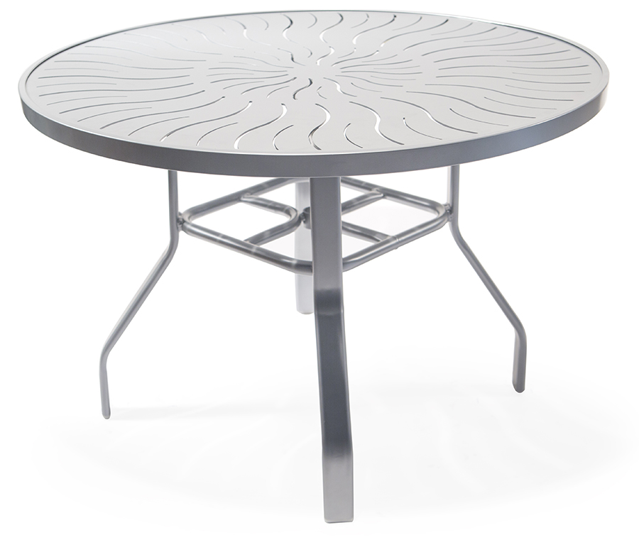 TCO42PAD DINING TABLE WITH PATTERNED ALUMINUM TOP 900px